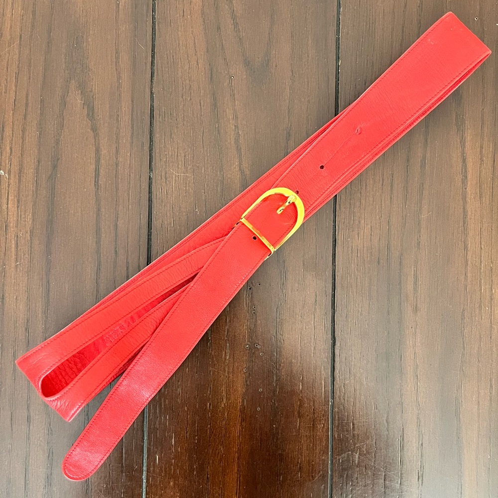 Rare Tiffany & Co. Elsa Peretti leather belt from the 1980s–1990s